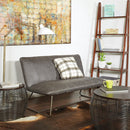 Ave Six by Office Star Products SOFÁ DE DOS PLAZAS BROCTON EN ANTE SINTÉTICO GRIS CARBÓN - BRC52-P