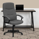 FLASH Rochelle High-Back Gray Fabric Executive Swivel Office Chair - BT-134A-GY-GG