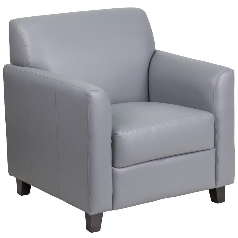 FLASH HERCULES Diplomat Series Black LeatherSoft Chair - BT-827-1-GG