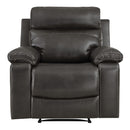 Ave Six by Office Star Products SILLÓN RECLINABLE BRYSON CON PIEL SINTÉTICA AZUL MARINO OSCURO - BYS-BPU