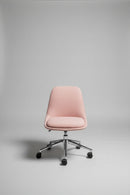 USED Pink Upholstered Conference Chair – Modern Rolling Meeting Room Seating