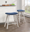 Ave Six by Office Star Products COLEY BANQUETA TIPO SILLÍN DE 24 PULGADAS PAQUETE DE 2 - CLY24WW-C74
