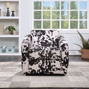 Ave Six by Office Star Products CASSIE SWIVEL CHAIR IN BLACK COW FABRIC - CSS-BC1