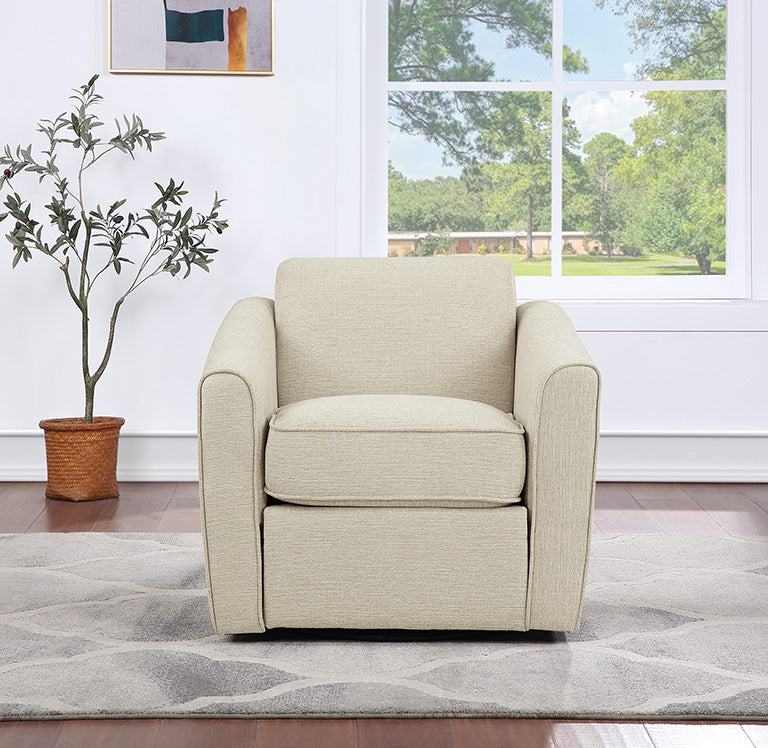Ave Six by Office Star Products CASSIE SWIVEL CHAIR IN LINEN FABRIC - CSS-BY6
