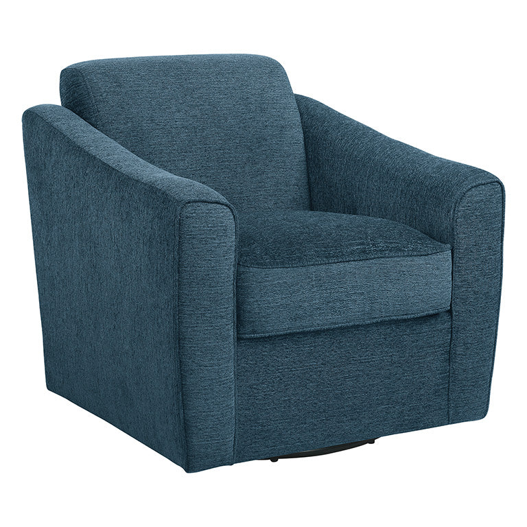 Ave Six by Office Star Products CASSIE SWIVEL CHAIR IN NAVY FABRIC - CSS-N21