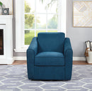 Ave Six by Office Star Products CASSIE SWIVEL CHAIR IN NAVY FABRIC - CSS-N21