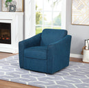 Ave Six by Office Star Products CASSIE SWIVEL CHAIR IN NAVY FABRIC - CSS-N21