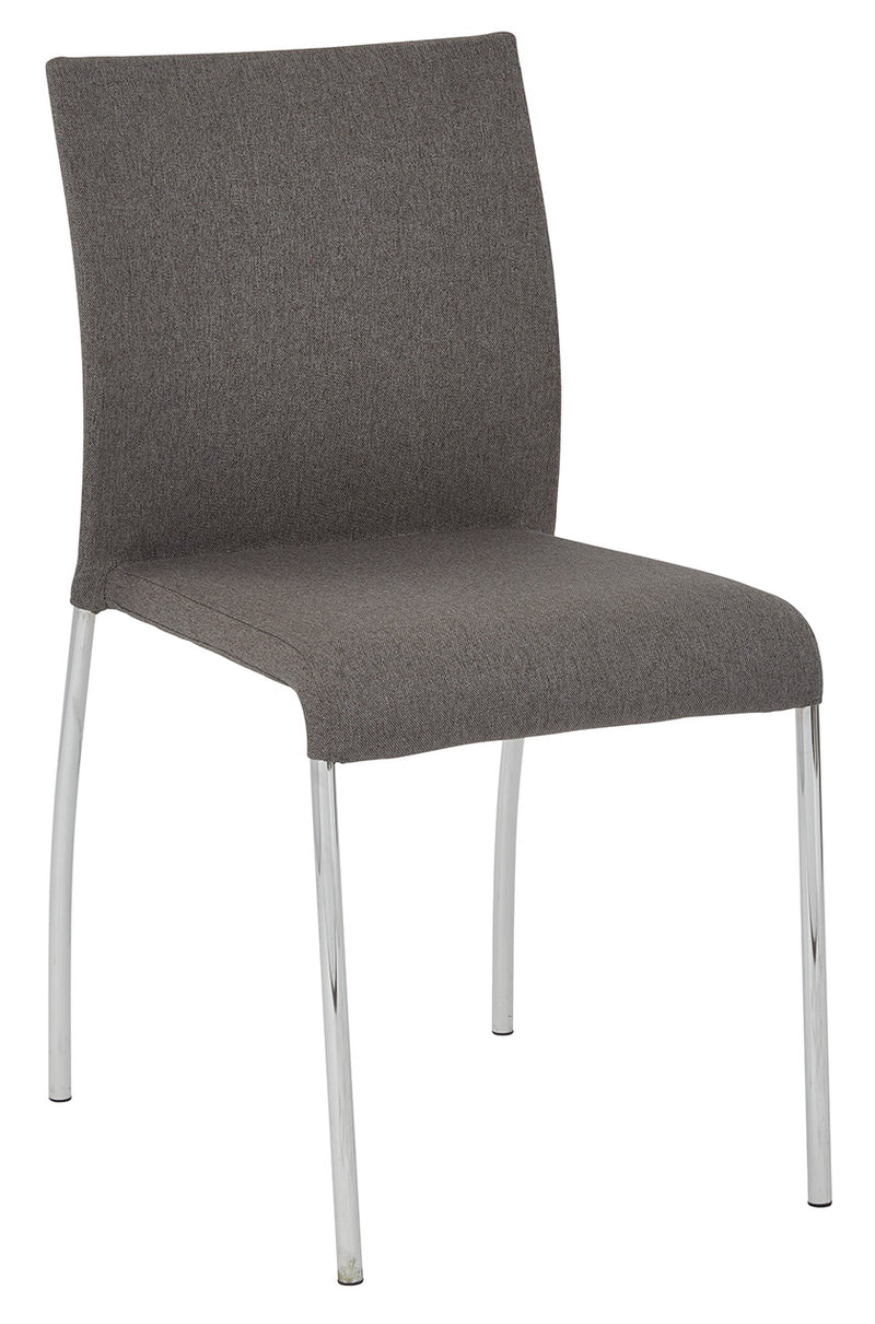 Ave Six by Office Star Products CONWAY STACKING CHAIR IN SMOKE FABRIC, FULLY ASSEMBLED, 2-PACK - CWYAS2