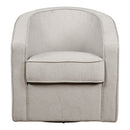 Sillón giratorio DANICA de tela con zigzag gris de Ave Six by Office Star Products - DAN