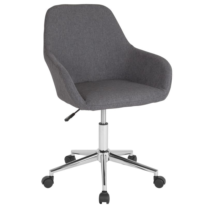 FLASH Cortana Home and Office Mid-Back Chair - DS-8012LB-GG
