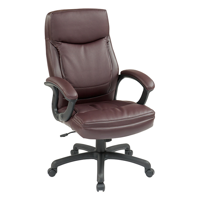 Executive High Back Eco Leather Chair by Office Star - EC6583