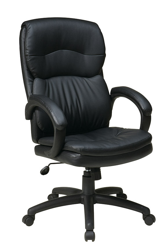 High Back Eco Leather Executive Chair by Office Star - EC9230-EC3