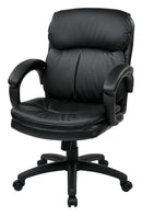 Mid Back Eco Leather Executive Chair by Office Star - EC9231-EC3