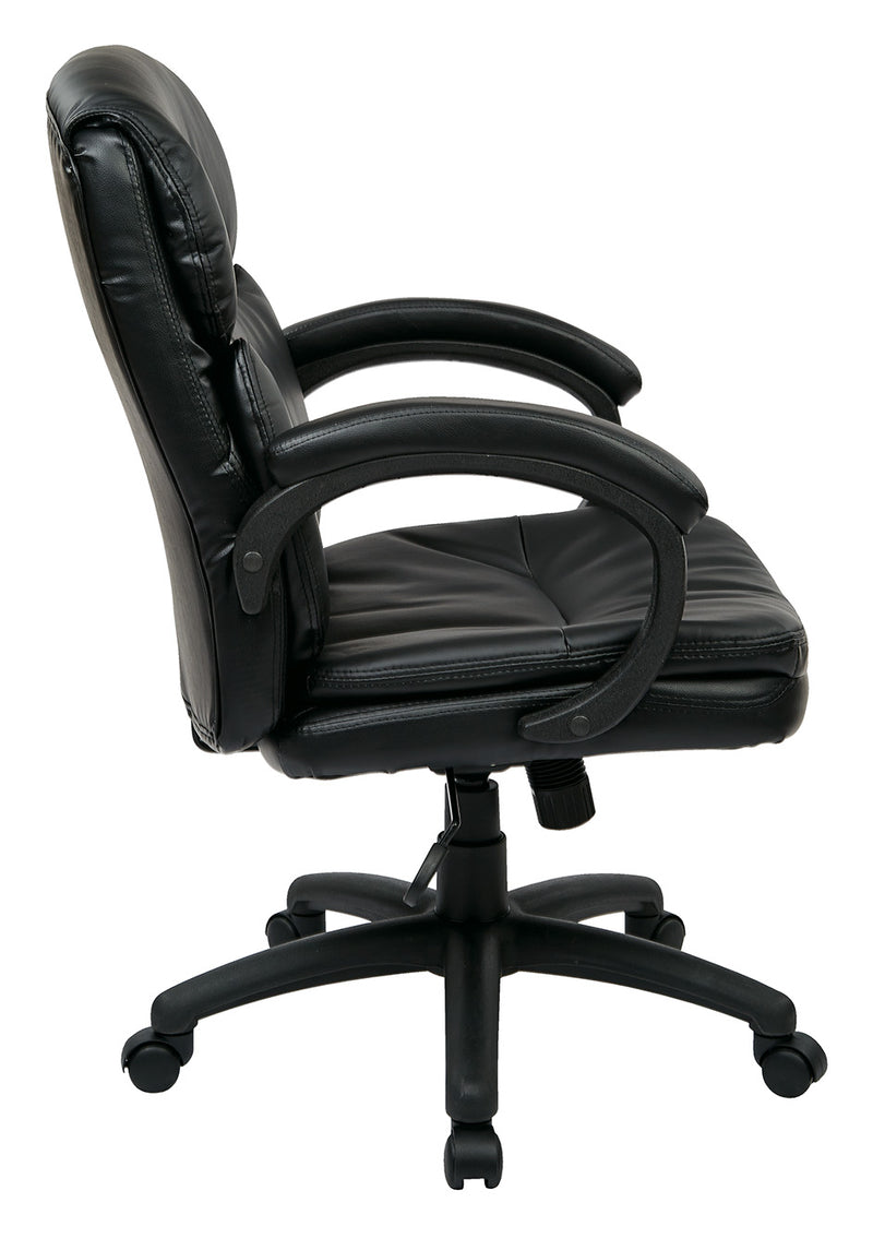 Mid Back Eco Leather Executive Chair by Office Star - EC9231-EC3
