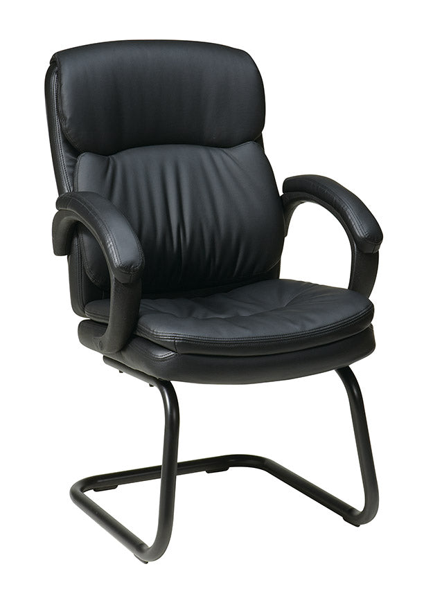 Eco Leather Visitors Chair by Office Star - EC9235-EC3