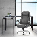 Silla ejecutiva de lujo de cuero reconstituido Pro Line II de Office Star Products - ECH620636