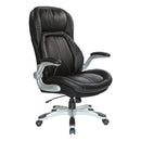 Silla ejecutiva de lujo de cuero reconstituido Pro Line II de Office Star Products - ECH620636