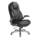 Silla Ejecutiva de Lujo de Cuero Regenerado Pro Line II de Office Star Products - ECH620867
