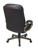 Sillón ejecutivo de piel regenerada de Office Star - ECH83501-EC1