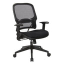 Space Seating de Office Star SILLÓN EJECUTIVO DE RESPALDO ALTO CON MALLA OSCURA AIRGRID Y NEGRA - EM4151F2N-3M