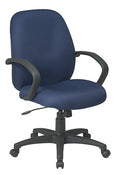 Executive Mid Back Managers Chair with Fabric Back by Office Star - EX2651