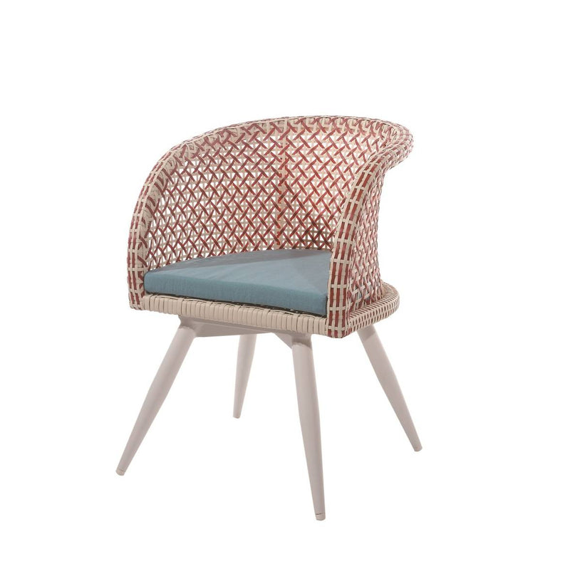 Evian Dining Chair with Woven Sides