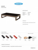 Amber Rectangular Coffee Table