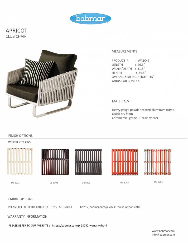 Apricot Club Chair