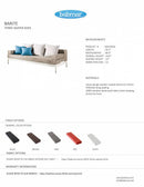 Barite Three Seater Sofa