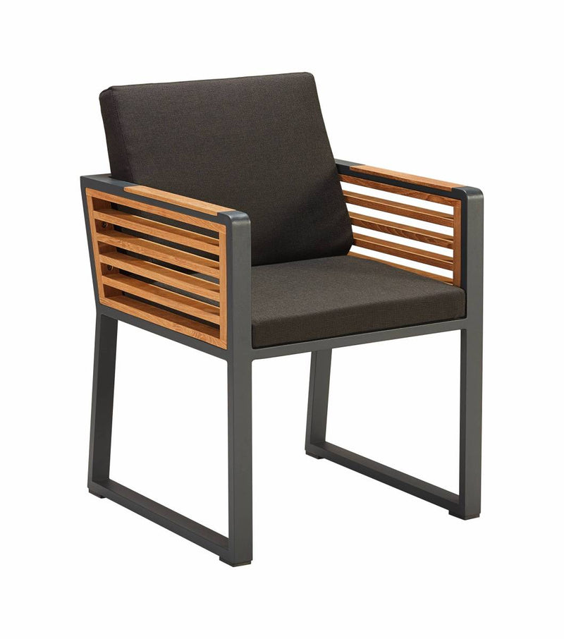 Avant Dining Chair With Arms and Teak Side Panel