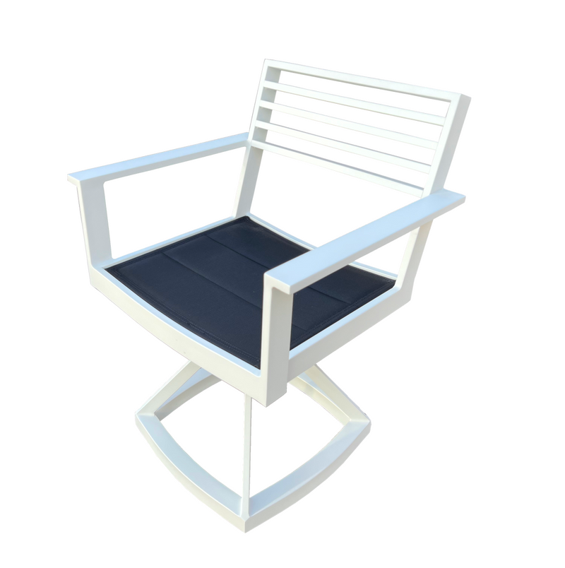 Avant Aluminum Swivel Dining Chair