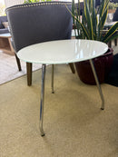 Studio series Tikal round glass end table -TIK 301