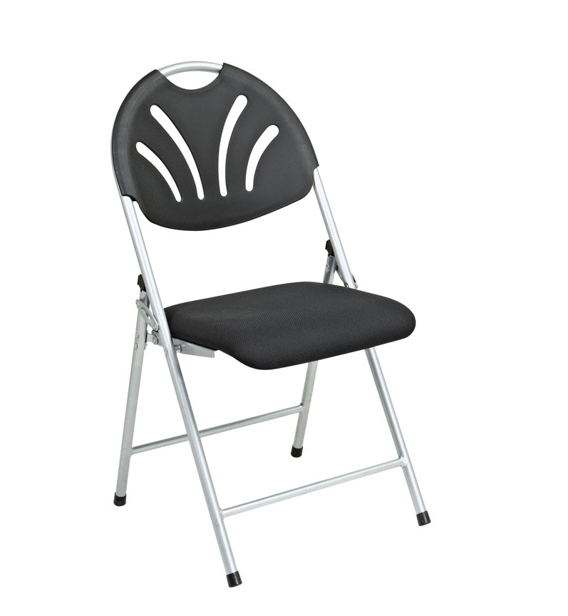 Office Star Folding Fan Back Chair with Plastic Back and Mesh Seat - FC8100NS