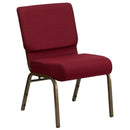 FLASH FURNITURE HERCULES Series 21'' WIDE Stacking Church Chair - Gold Vein Frame