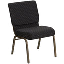 FLASH FURNITURE HERCULES Series 21'' WIDE Stacking Church Chair - Gold Vein Frame