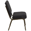 FLASH FURNITURE HERCULES Series 21'' WIDE Stacking Church Chair - Gold Vein Frame