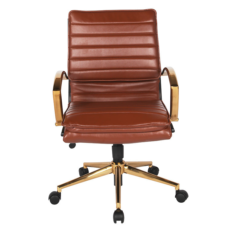 Ave Six by Office Star Products MID-BACK FAUX LEATHER CHAIR - FL23591G-U