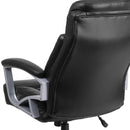 Silla ergonómica de oficina giratoria ejecutiva de tela negra FLASH HERCULES Series Big & Tall, clasificada para 500 lb, con brazos