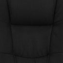 Silla ejecutiva giratoria FLASH Jessica de respaldo alto, tela negra y brazos para oficina