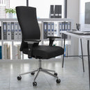 Silla de oficina ergonómica multifunción FLASH HERCULES Serie 24/7 de uso intensivo, con capacidad de 136 kg y asiento deslizable - GO-WY-85H-GG