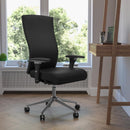 Silla de oficina ergonómica multifunción FLASH HERCULES Serie 24/7 de uso intensivo, con capacidad de 136 kg y asiento deslizable - GO-WY-85H-GG