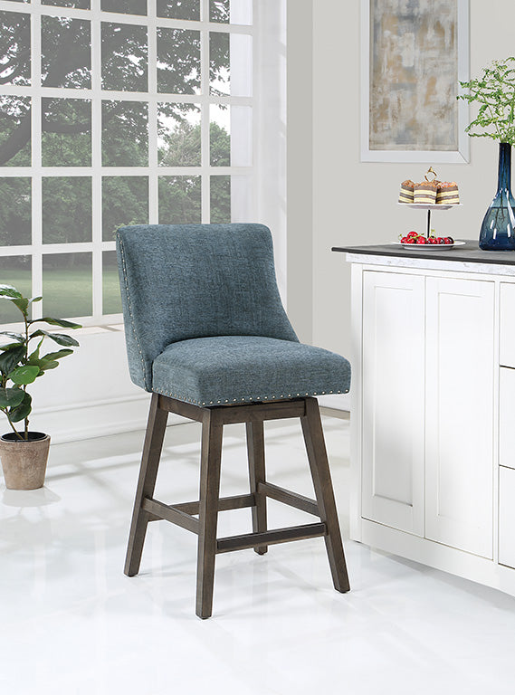 Ave Six by Office Star Products GRANVILLE 26" SWIVEL COUNTER STOOL - GVL26GY-MC