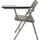 Silla plegable de acero premium FLASH Ralph con brazo de tableta - HF-309AST-GG