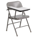 Silla plegable de acero premium FLASH Ralph con brazo de tableta - HF-309AST-GG