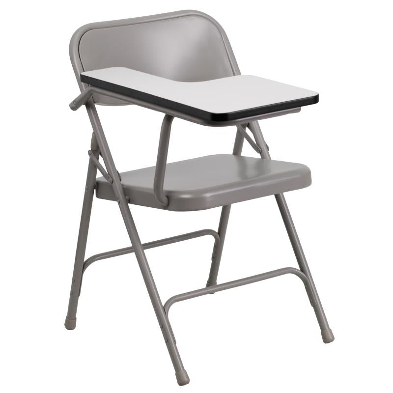 FLASH Ralph Premium Steel Folding Chair with Tablet Arm - HF-309AST-GG