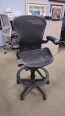 Silla taburete Herman Miller Aeron negra USADA
