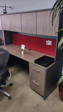 Monterey Desk Shell 30"D x 66"W with pedestal