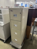 Used FireKing Turtle 4-Drawer Filing Cabinet – Beige Fireproof Filing & Storage Cabinet