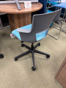 USED Blue & Gray Collaborative Task Chair – Modern Training & Conference Seating
