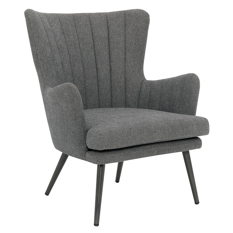 Ave Six by Office Star JENSON ACCENT CHAIR WITH GREEN FABRIC AND GREY LEGS - JEN